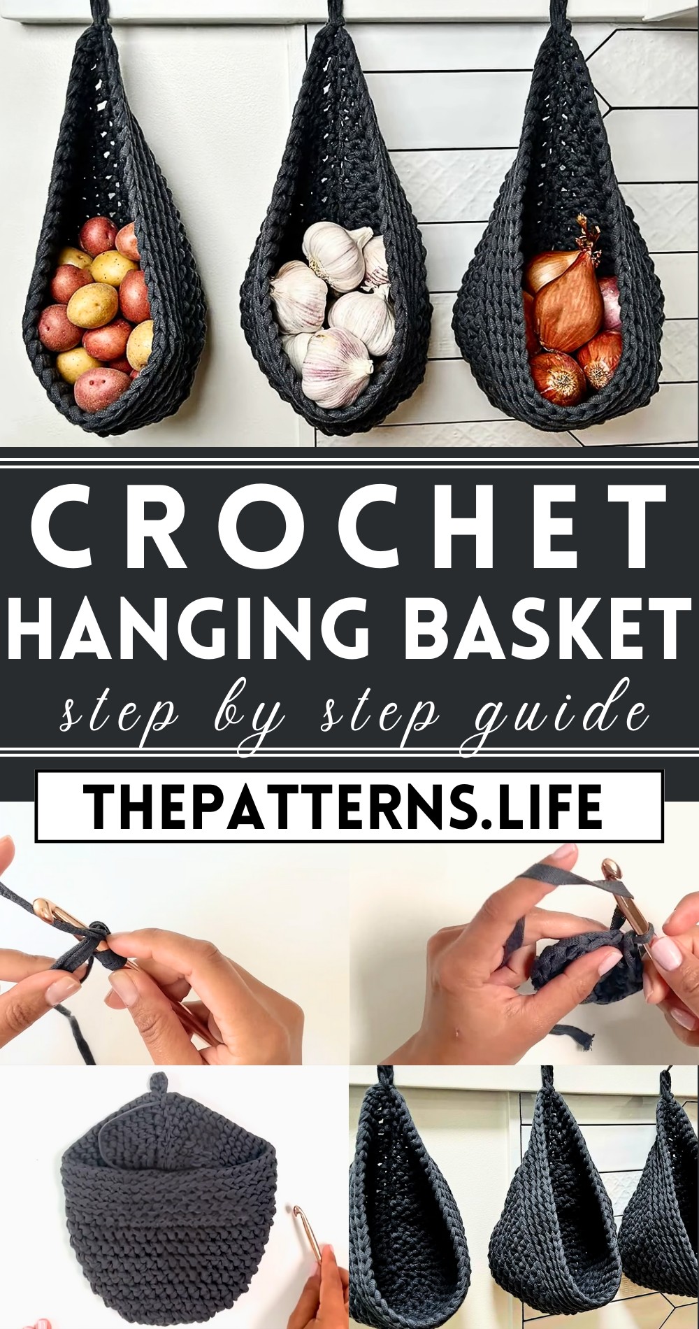 Crochet Hanging Basket