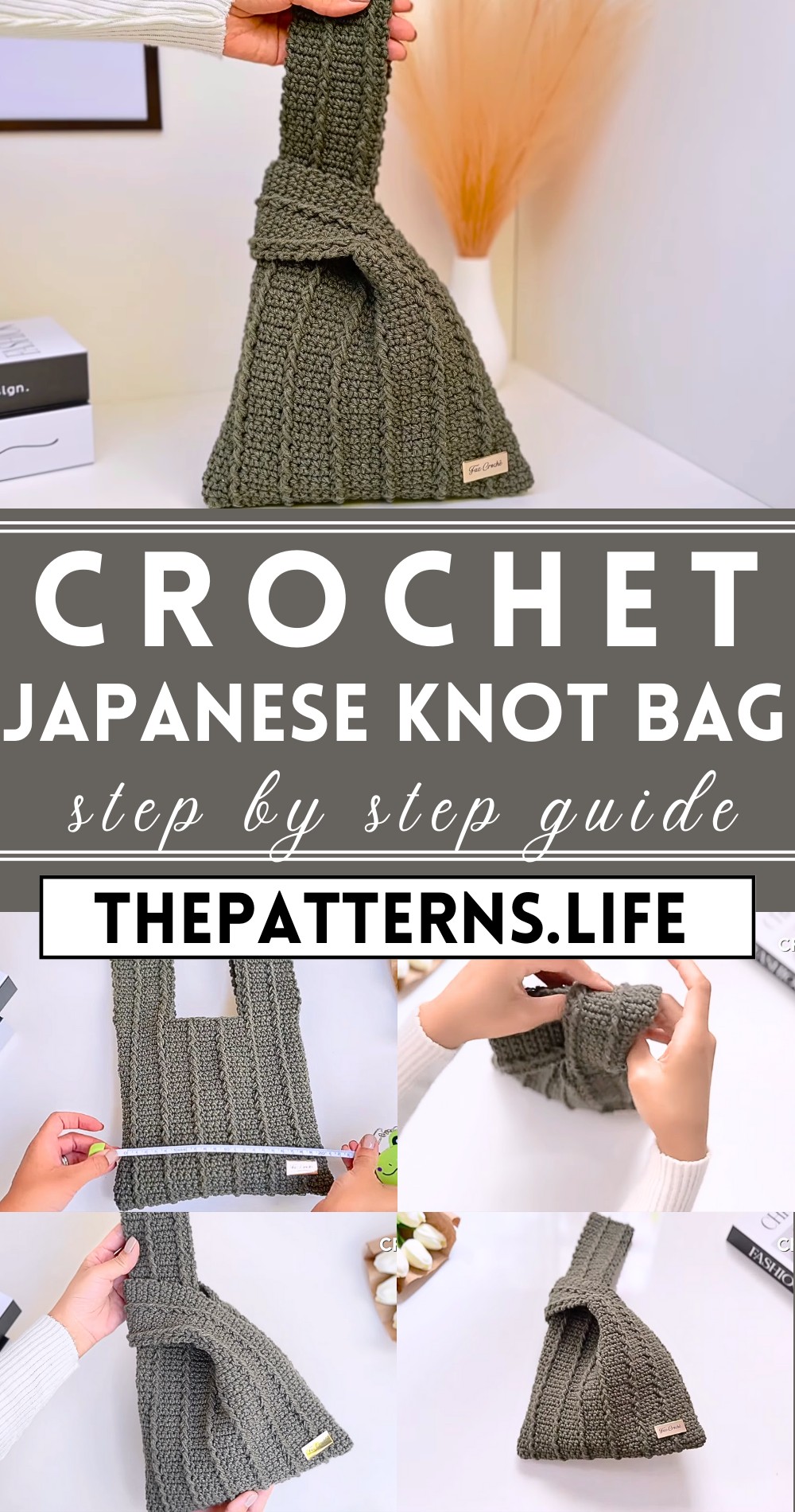 Crochet Japanese Knot Bag