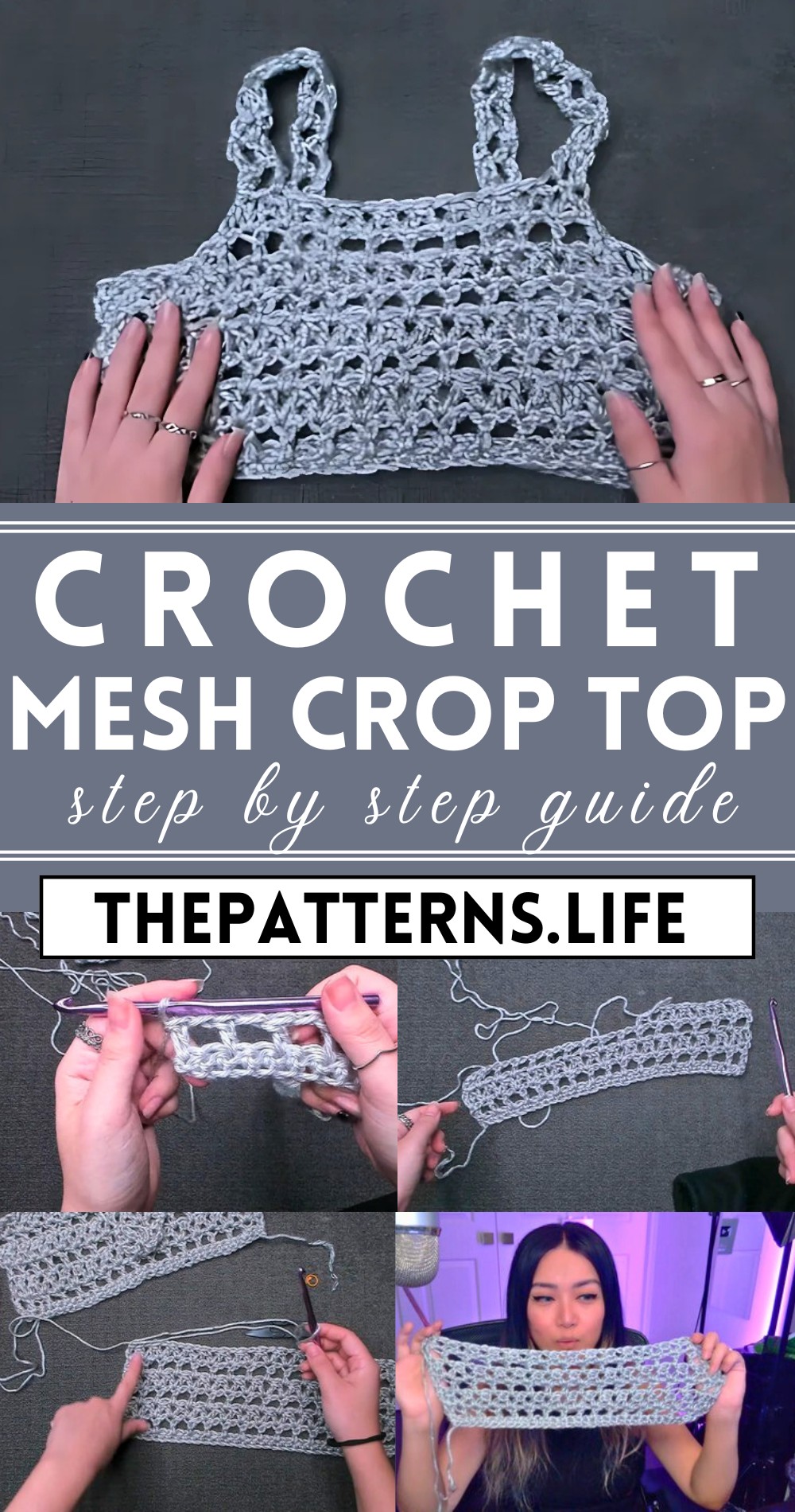 Crochet Mesh Crop Top