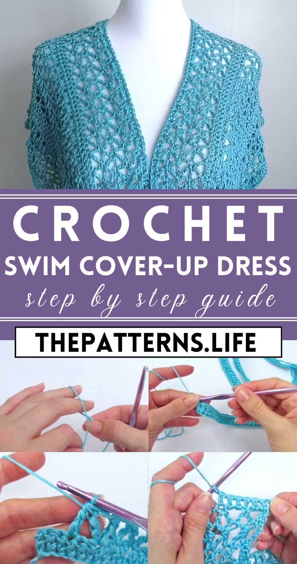 Crochet Swim Cover-up Dress