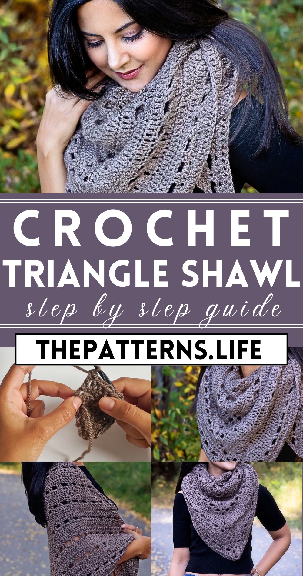 Crochet Triangle Shawl