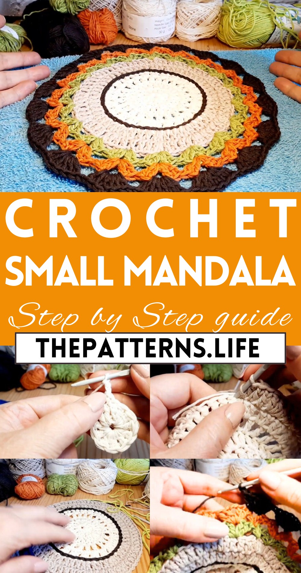 Easy To Make & Quick Crochet Small Mandala Pattern For Stunning Home Decor